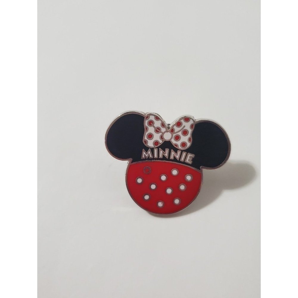 Minnie Mouse Mickey Head Shape Name Pin